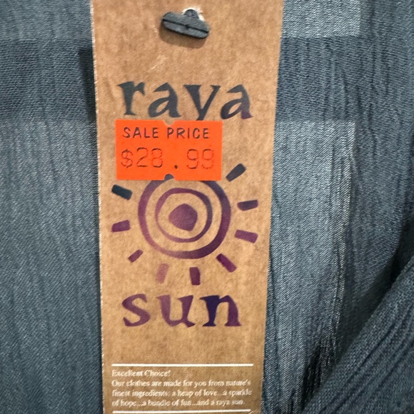 ISLAND VIBES BLUE SUMMER DRESS FOR BEACH VACATION - Picture 3 of 3